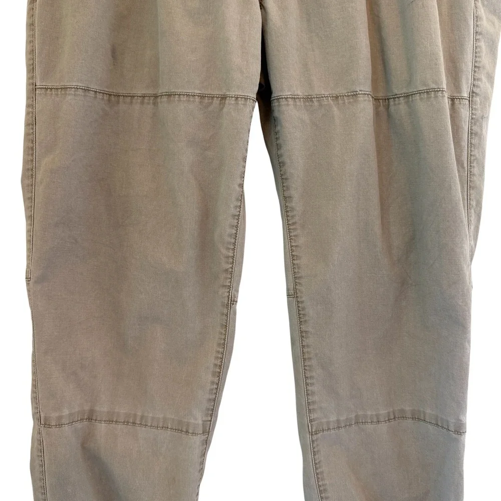 Polo Ralph Lauren Khaki Straight Fit Jogger Pants Drawstring Tan Fits 34/31 READ